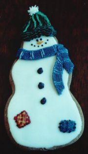 Country snowman cookie