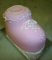 baby bootie cake